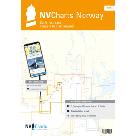 NV Charts - NO 3 - NV Atlas Norway - Solandet East - Kragero to Kristiansand