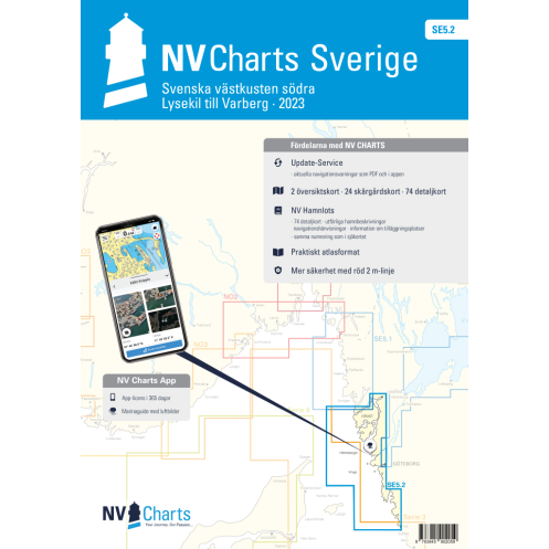 NV Charts - SE 5.2 - NV Atlas Sverige - Svenska Västkusten Södra