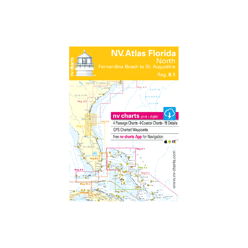 NV Charts - Reg. 8.1 - Florida, North, Fernandia Beach to St. Augustine