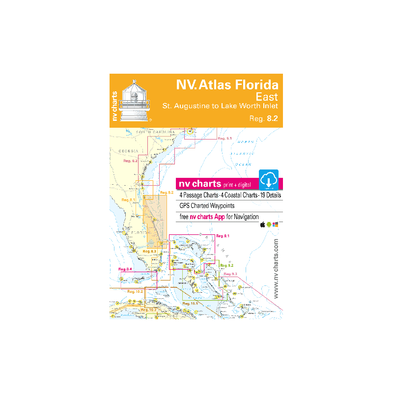 NV Charts - Reg. 8.2 - Florida, East, St. Augustine to Lake Worth Inlet