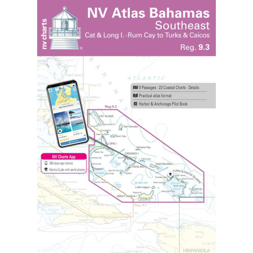 NV Charts - Reg. 9.3 - NV Atlas Bahamas - South East Bahamas