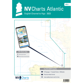 NV Charts - ATL 1 - NV Atlas Atlantic - Falmouth to Vigo - North Coast of Spain