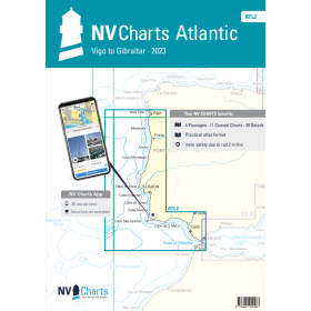 NV Charts - ATL 2 - NV Atlas Atlantic - Vigo to Gilbraltar