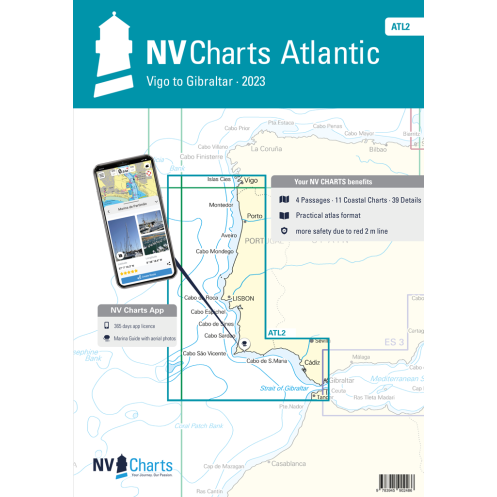 NV Charts - ATL 2 - NV Atlas Atlantic - Vigo to Gilbraltar NV Charts - ATL 2 - NV Atlas Atlantic - Vigo to Gilbraltar