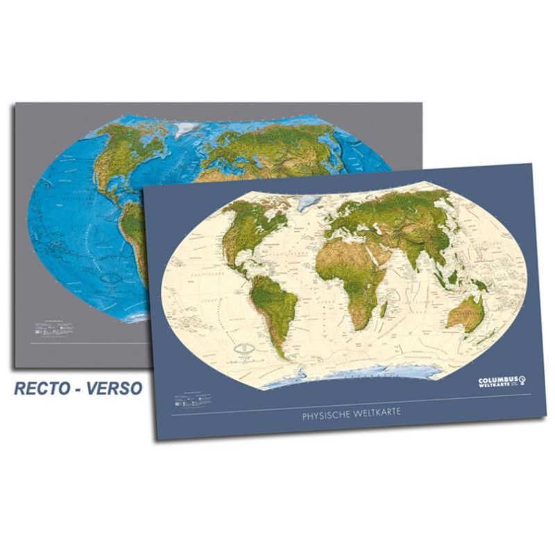 Carte Géographique Du Monde, carte physique du monde