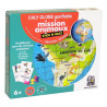 Caly Globe gonflable - Mission animaux sitck'n quiz 42 cm