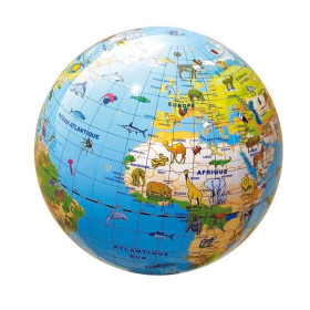 Caly Globe gonflable - Animaux Shiny 30 cm