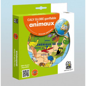 Caly Globe gonflable - Animaux Shiny 30 cm
