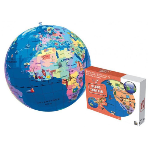 Caly Globe gonflable - Globe Trotter 50 cm Caly Globe gonflable - Globe Trotter 50 cm