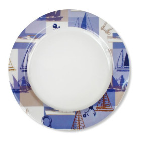 Assiette plate ronde Newport