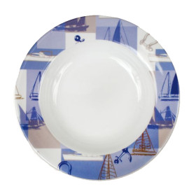 Assiette creuse ronde Newport