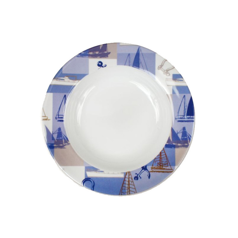 Assiette creuse ronde Newport