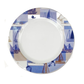 Newport round dessert plate