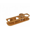 Bamboo glasses stand - 4 glasses o 77 mm : 368 x 50 x 100 mm