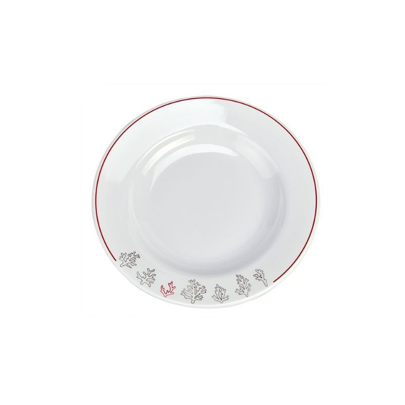 Assiette creuse ronde Coral Reef