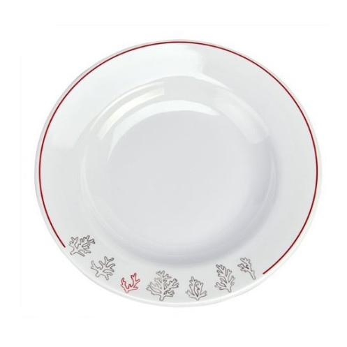 Assiette creuse ronde Coral Reef