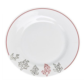 Assiette plate ronde Coral Reef