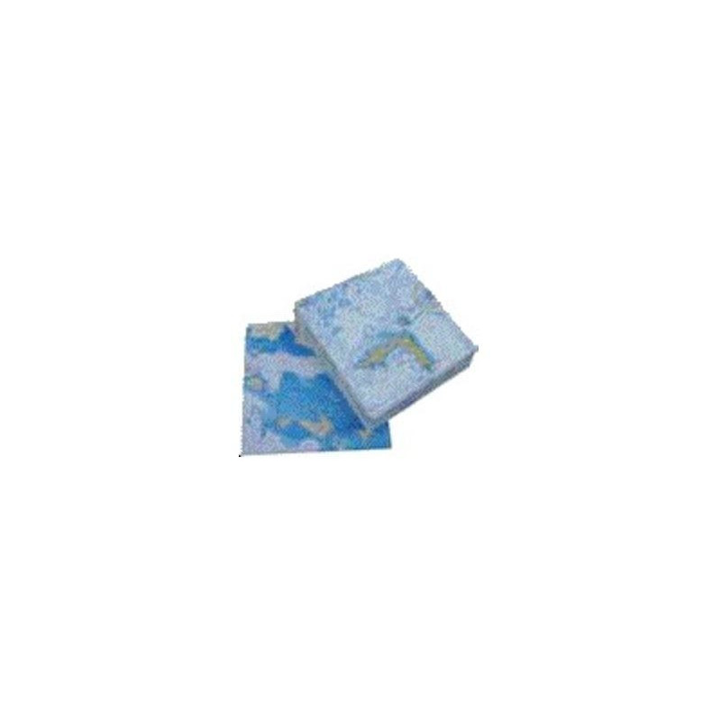 Serviette en papier motif carte marine