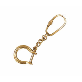 Keyring brass shackle