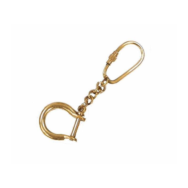 Keyring brass shackle