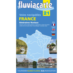 Fluviacarte n°21 - Voies navigables France