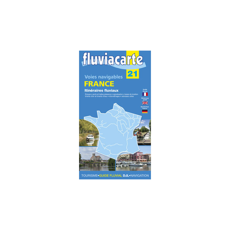 Fluviacarte n°21 - Voies navigables France