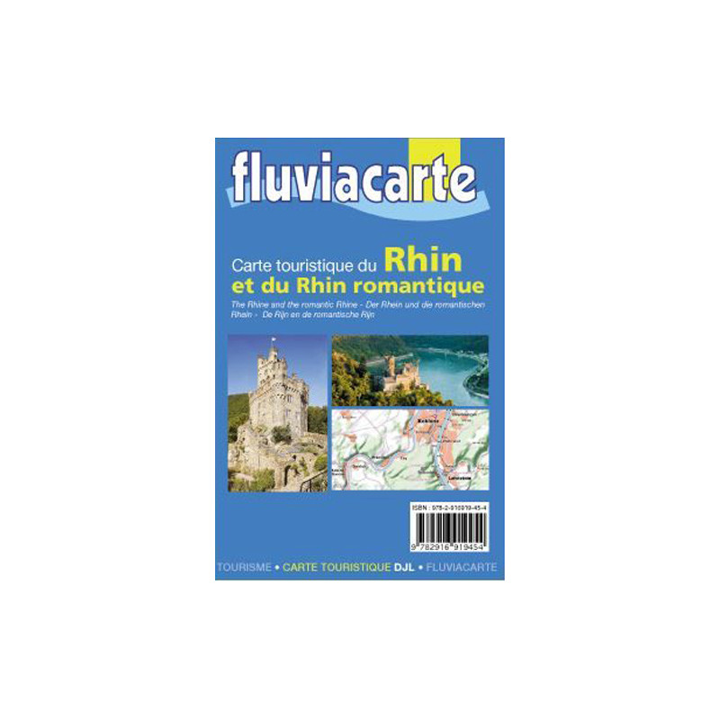 Fluviacarte - Carte touristique du Rhin et Rhin romantique