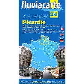 Fluviacarte n°24 - Picardie - de St Valery sur Somme à Conflans Ste Honorine et de Jeumont à Berry au Bac