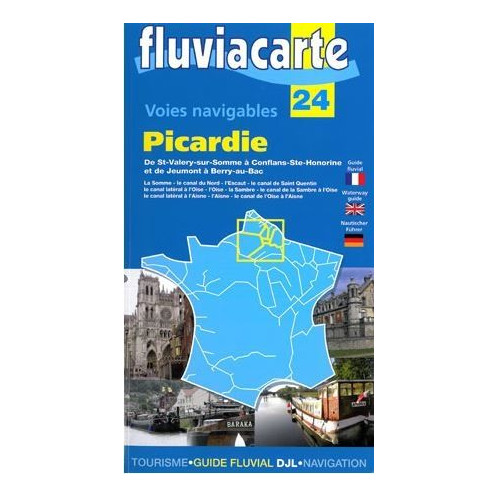 Fluviacarte n°24 - Picardie - de St Valery sur Somme à Conflans Ste Honorine et de Jeumont à Berry au Bac