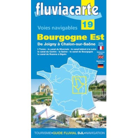 Fluviacarte n°19 - Bourgogne est - de Joigny à Chalon sur Saône