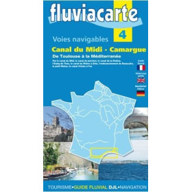 Fluviacarte n°4 - Canal du Midi, Camargue - de Toulouse à la Méditerranée