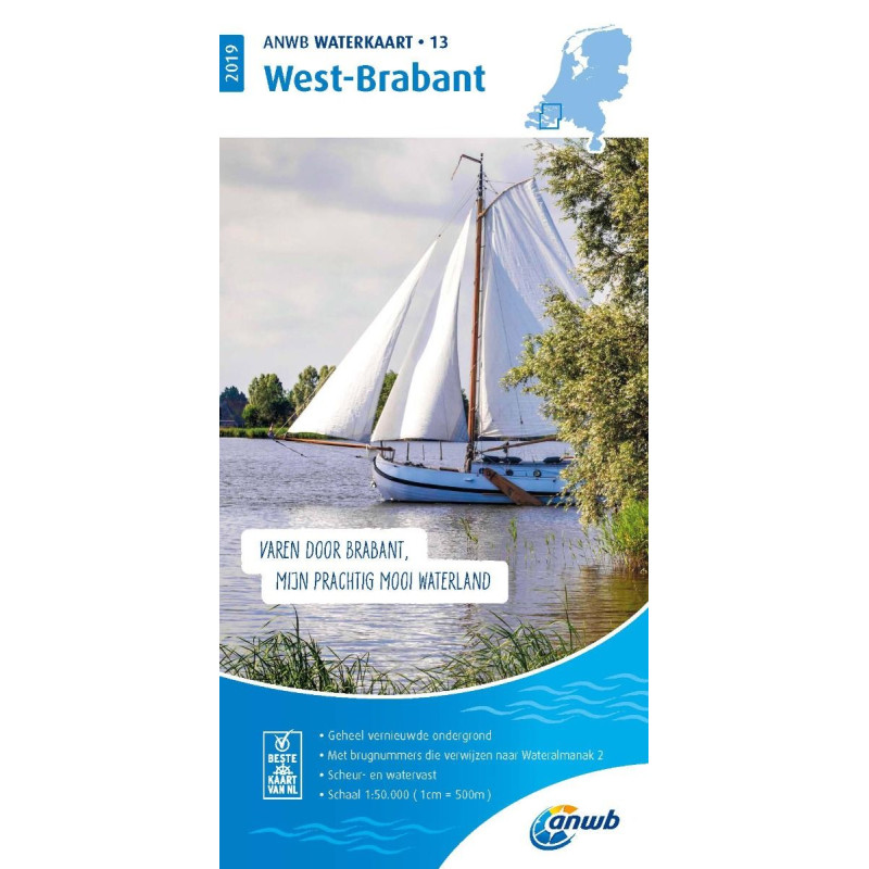 ANWB - Waterkaart 13 - West-Brabant