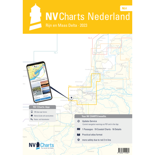 NV Charts - NL 4 - NV Atlas Nederland - Rijn & Maas Delta