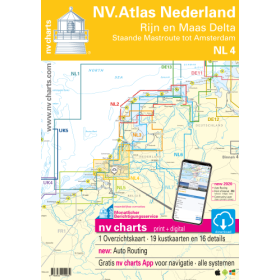 NV Charts - NL 4 - NV Atlas Nederland - Rijn & Maas Delta