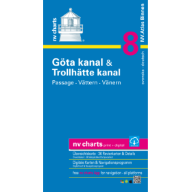 NV Charts - NV Binnen 8 - Suède Göta kanal & Trollhätte kanal