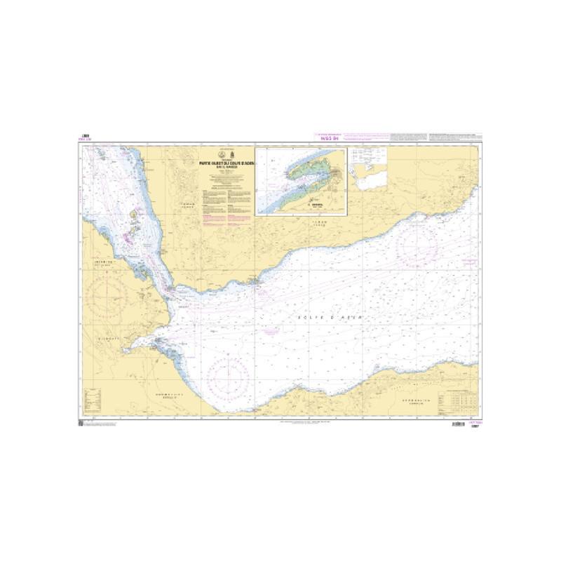 Shom C - 6987 - INT 7004 - Partie Ouest du Golfe d'Aden - Bab el Mandeb