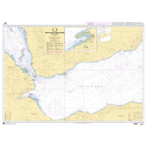 Shom C - 6987 - INT 7004 - Partie Ouest du Golfe d'Aden - Bab el Mandeb