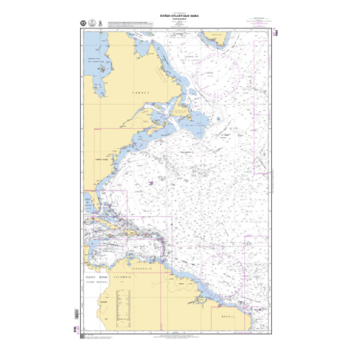 Shom C - 7043 - Océan Atlantique Nord - Partie Ouest