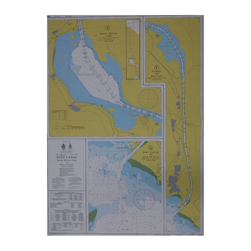 ENHD - SC02 - Suez Canal Chart - Great Bitter Lake to Port of Suez