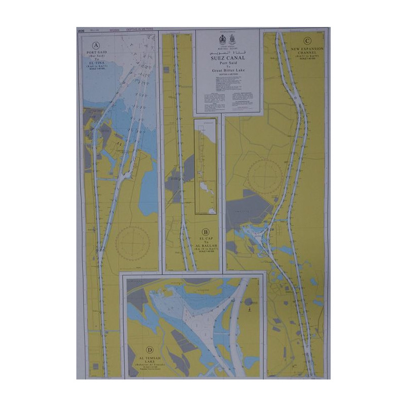 ENHD - SC01 - Suez Canal Chart - Port Said to Great Bitter Lake