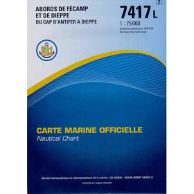 Carte marine Shom L - 7417L - Abords de Fécamp et de Dieppe - Du Cap d'Antifer à Dieppe