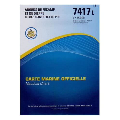 Shom L - 7417L - Abords de Fécamp et de Dieppe - Du Cap d'Antifer à Dieppe Shom L - 7417L - Abords de Fécamp et de Dieppe - Du Cap d'Antifer à Dieppe