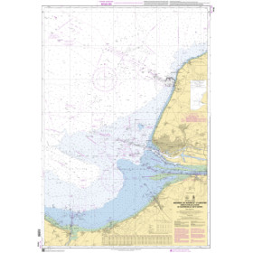 Shom L - 7418L - carte marine - Abords du Havre et d'Antifer - Emboucoeure de la Seine - De Ouistreham au Cap d'Antifer