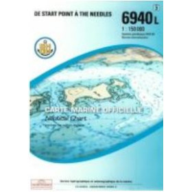 Carte marine Shom L - 6940L - INT 1702 - (fac-similé de la carte GB 2454) - De Start Point à The Needles - Dispositif 