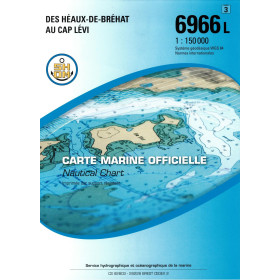 Carte marine Shom L - 6966L - INT 1706 - Des Héaux-de-Bréhat au Cap Lévi