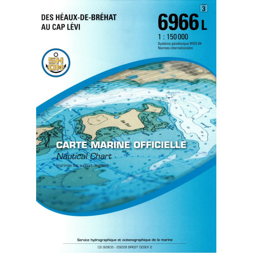 Shom L - 6966L - Des Héaux-de-Bréhat au Cap Lévi Shom L - 6966L - Des Héaux-de-Bréhat au Cap Lévi