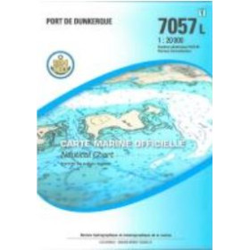 Carte marine Shom L - 7057L - INT 1482 - Port de Dunkerque