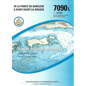 Carte marine Shom L - 7090L - De la Pointe de Barfleur à Saint-Vaast-la-Hougue