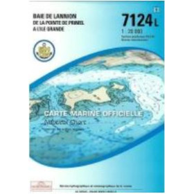 Carte marine Shom L - 7124L - Baie de Lannion - De la Pointe de Primel à l'île Grande