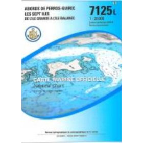 Carte marine Shom L - 7125L - Abords de Perros-Guirec - Les Sept Iles - De l'Ile Grande à l'Ile Balanec